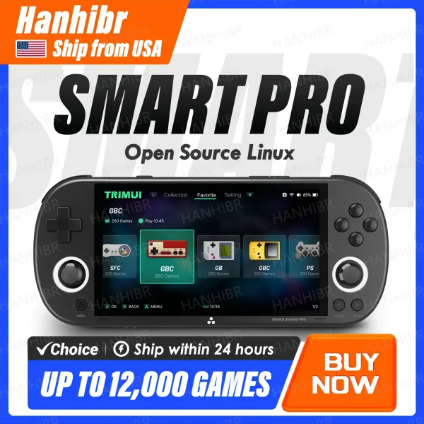 Handheld Game Console 4.96''IPS Screen
