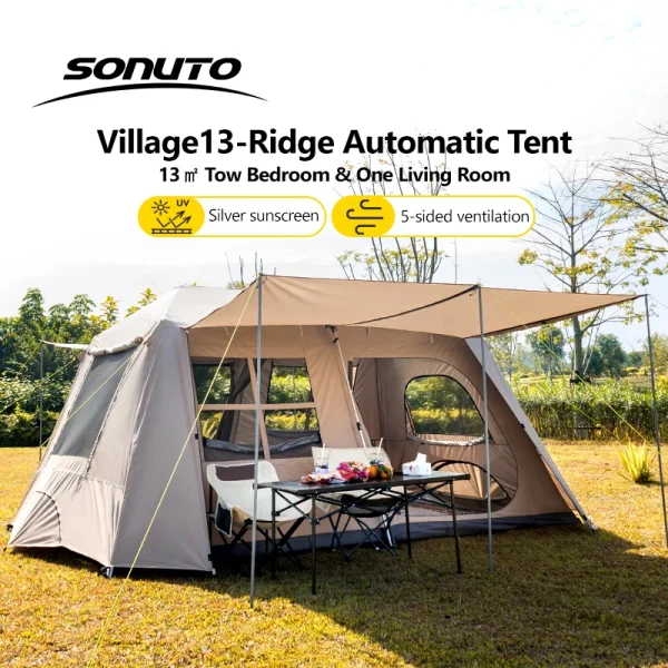 Automatic Large Camping Tent 3-8 Person