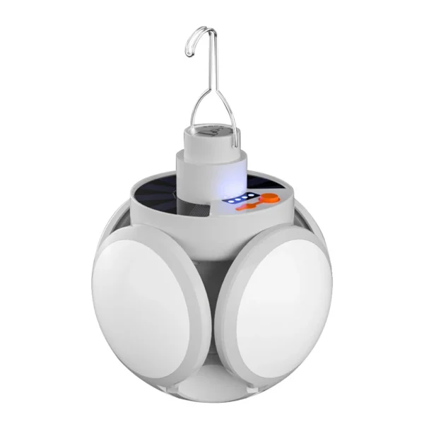 LED Solar Camping Light Bulb Flashlight
