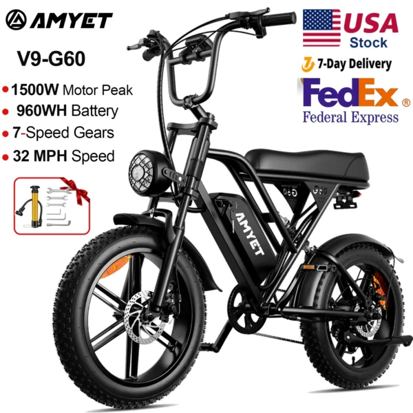 Adult Electric Bike, 1000W,  48V, 20AH, 20“