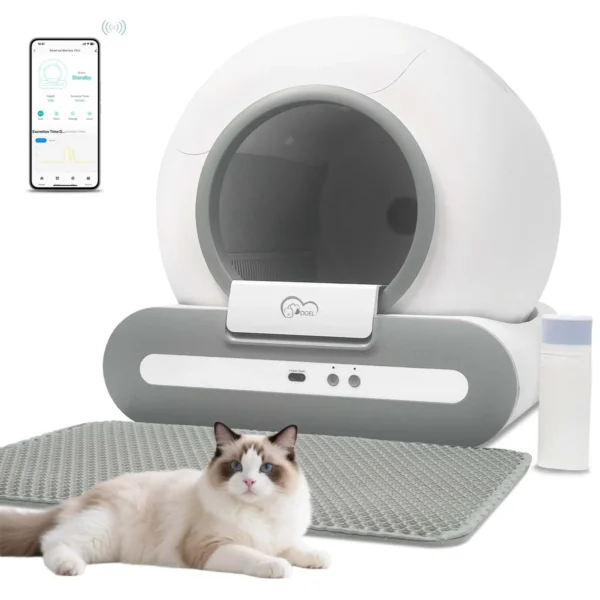 Cat Litter Box, Self Cleaning, App Supports 2.4G WiFi